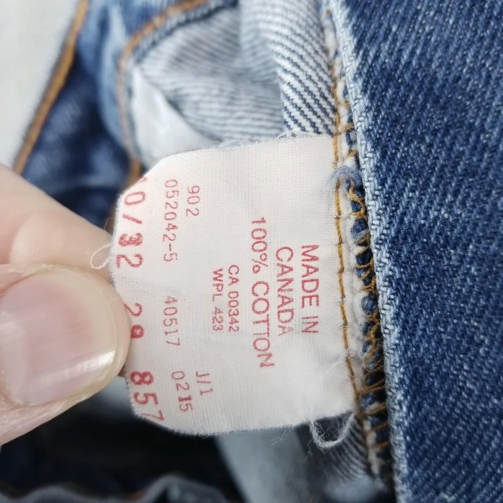 VTG‎ Levis 517 Jeans Mens 40x32 Blue Bootcut Made in Canada 70s Orange Tab